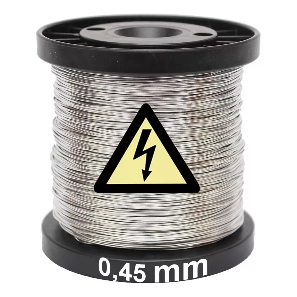 Carretel Arame Aço Inox Cerca Eletrica Fio 0,45mm 367m em Oferta na Shopee