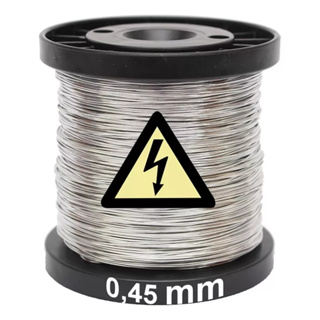 Carretel Arame Aço Inox Cerca Eletrica Fio 0,45mm 367m em Oferta na Shopee