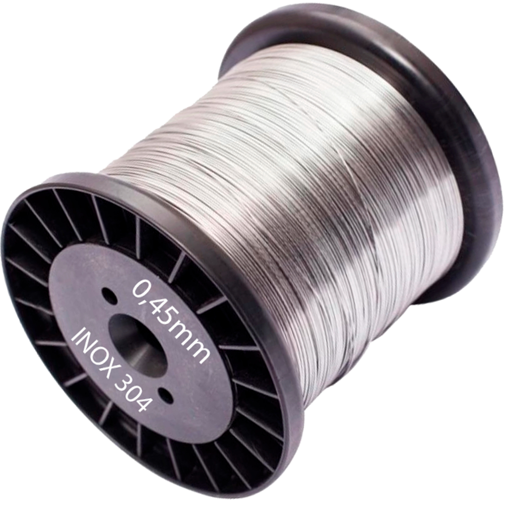 200m Fio INOX 0.45mm Cerca Elétrica e Artesanato Alta Resistência Durável Profissional INOX