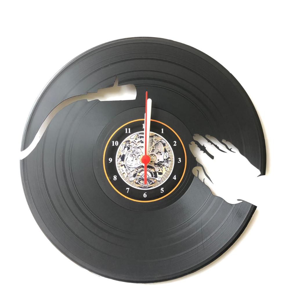 Relógio disco de vinil música lp decoração dj