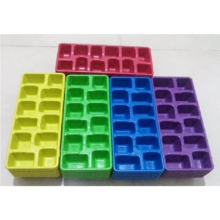 Kit 10 Formas de Gelo Coloridas Plástico para Geladeira Freezer Sucos Bebida Forminha Cores Sortidas em Oferta na Shopee