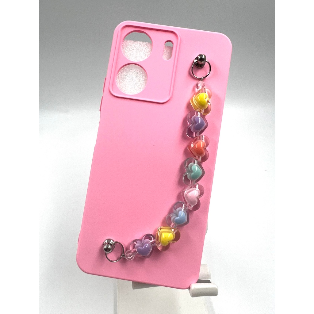 Capinha Silicone Para xiaomi REDMI 13C 4G / 13C 5G/ REDMI NOTE13 4G/ REDMI NOTE13 5G Aveludada Anti-queda com pulseira de coração M