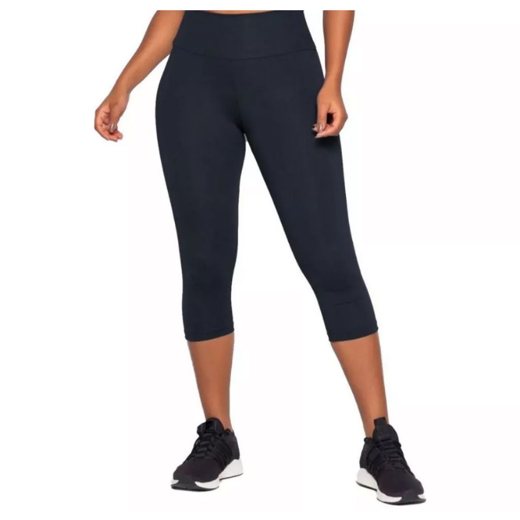 Calça Leggings Capre Corsario Suplex Feminino Academia Fitnes Caminhada Pilates Dança Treino Liso Basico