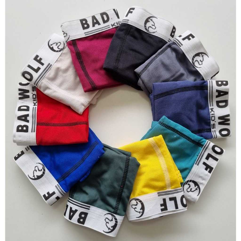 Kit 5 Cuecas Box Boxer Infantil Microfibra