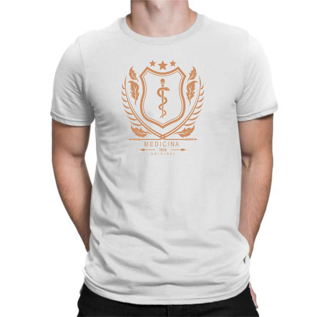Camiseta Faculdade Curso de Medicina,Masculina,mostre seu orgulho de ser quem salva vidas