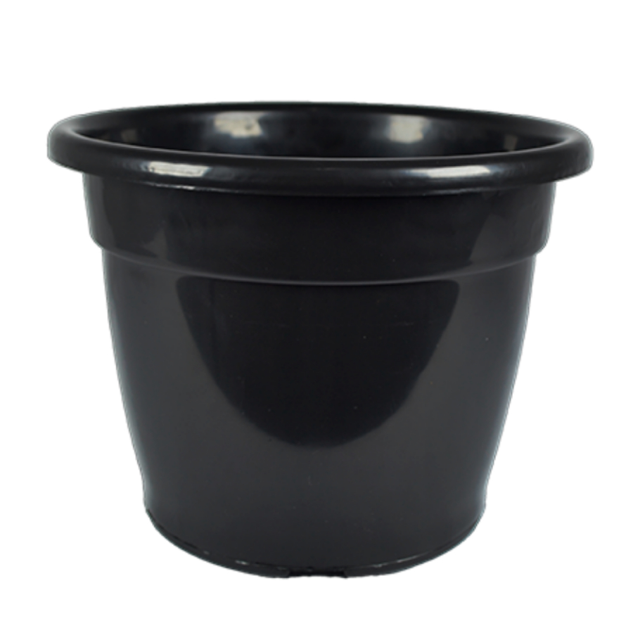 Kit 6 Vaso Redondo 5 Litros Preto Reforçado