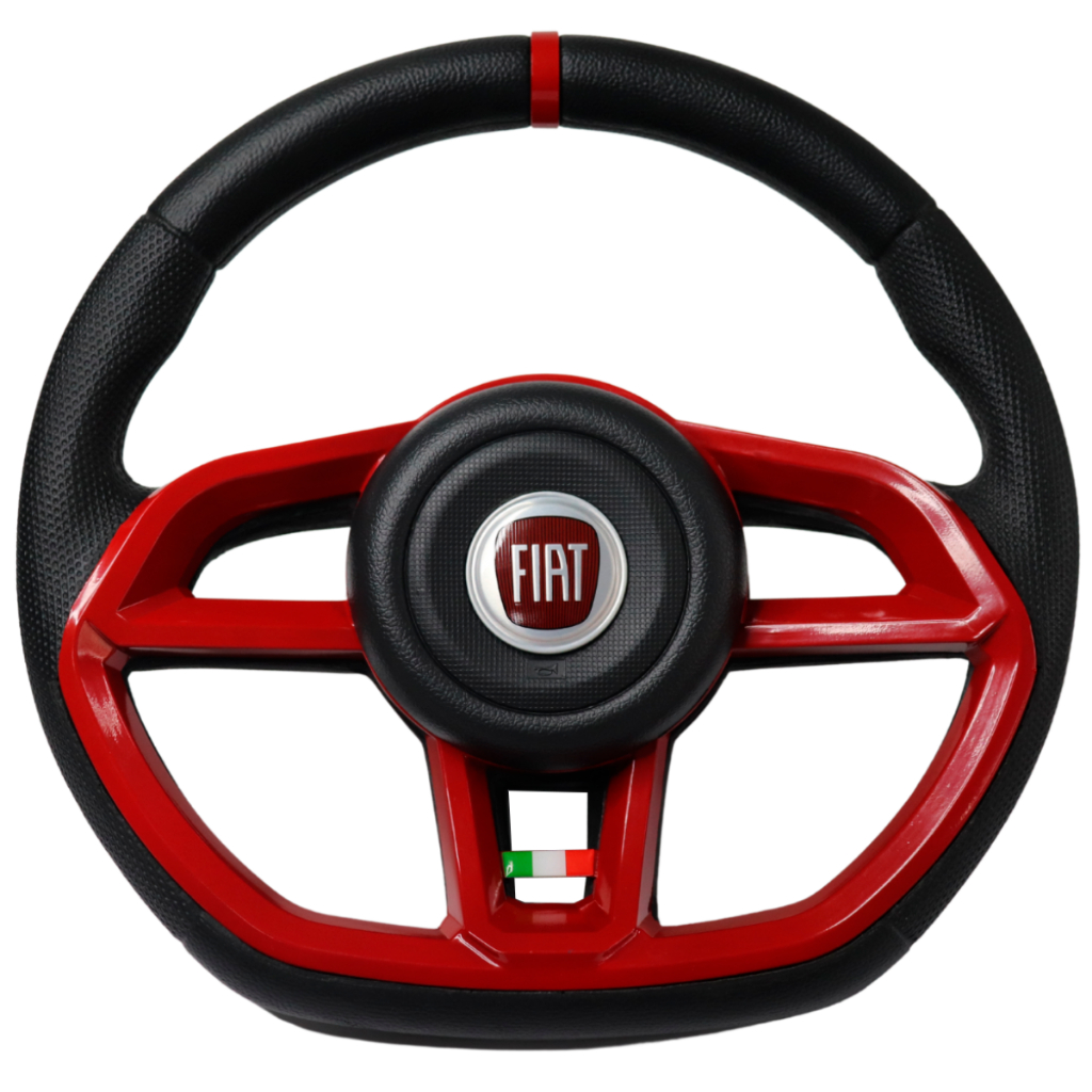 Volante Esportivo Gti Emblema Logo Vermelho Italia Uno Fire Mile Palio Weekend Marea Brava Siena