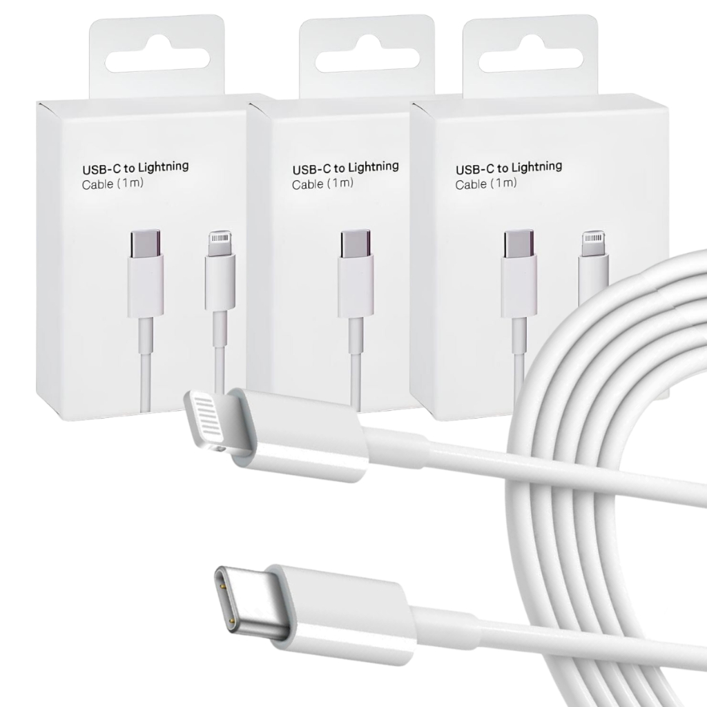 Kit 3 Cabo Carregador Turbo Celular Tipo C Lightning Fonte  Carregador Celular Carregamento Turbo Soutimes