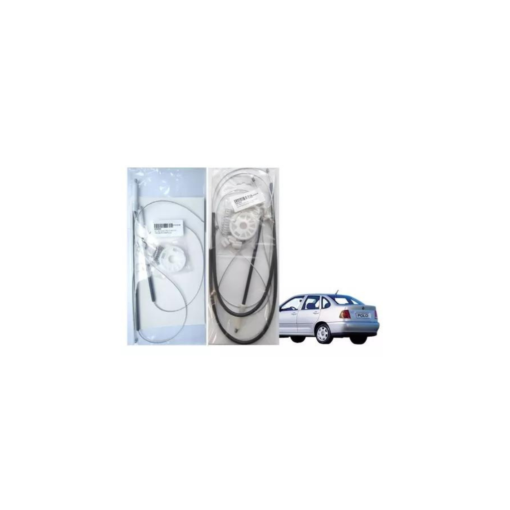 Kit Reparo Vidro Elétrico - Polo Antigo Dianteiro + Traseiro