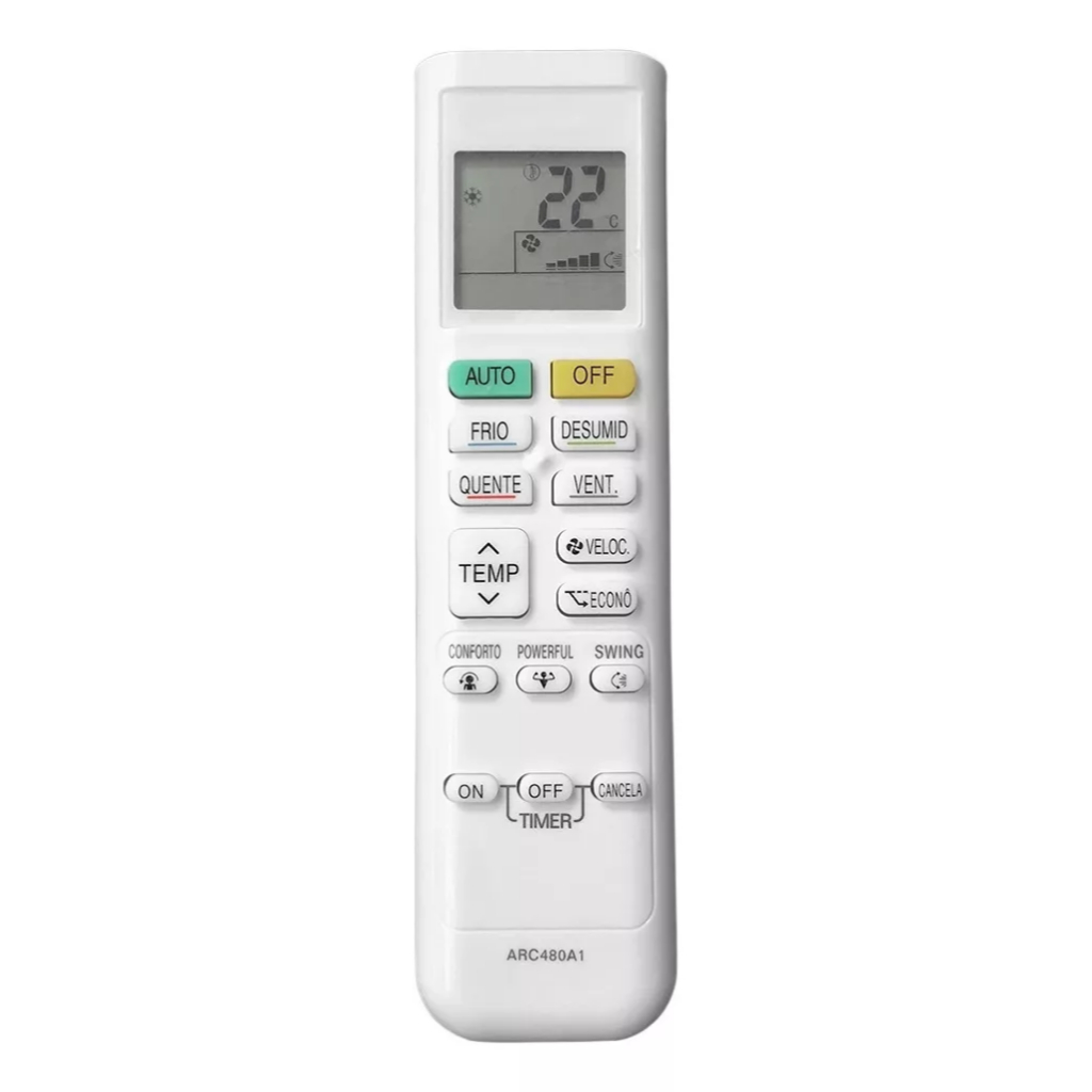Controle Remoto Ar Condicionado Daikin Inverter Arc480a1