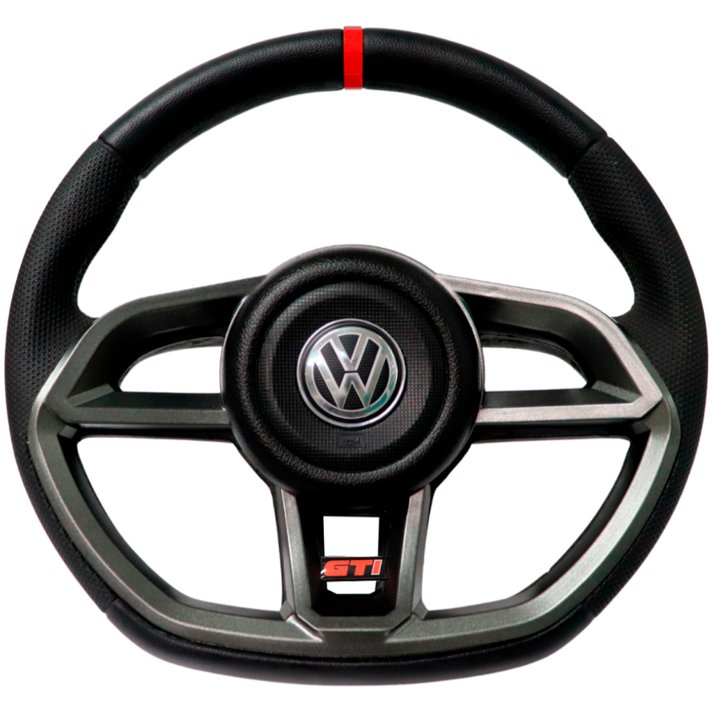 Volante Esportivo Gti Grafite Para Gol Polo Voyage Saveiro G5 G6 G7 fox jetta spacefox Golf