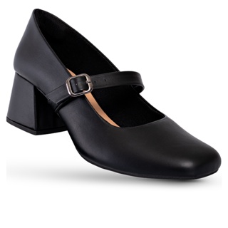 Scarpin Feminino Lumiss Mary Jane Boneca Sapato Social Sandália Salto Bloco Grosso Confortável Clássico em Oferta na Shopee