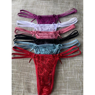 Kit 5 Calcinha Fio Dental Renda Feminina Sensual Conforto P M G GG em Oferta na Shopee