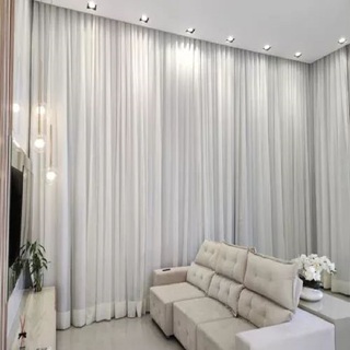 Cortina Linho Voil Flame 5,60mts X 2,90mts Linho Ideal para Quartos e Salas em Oferta na Shopee