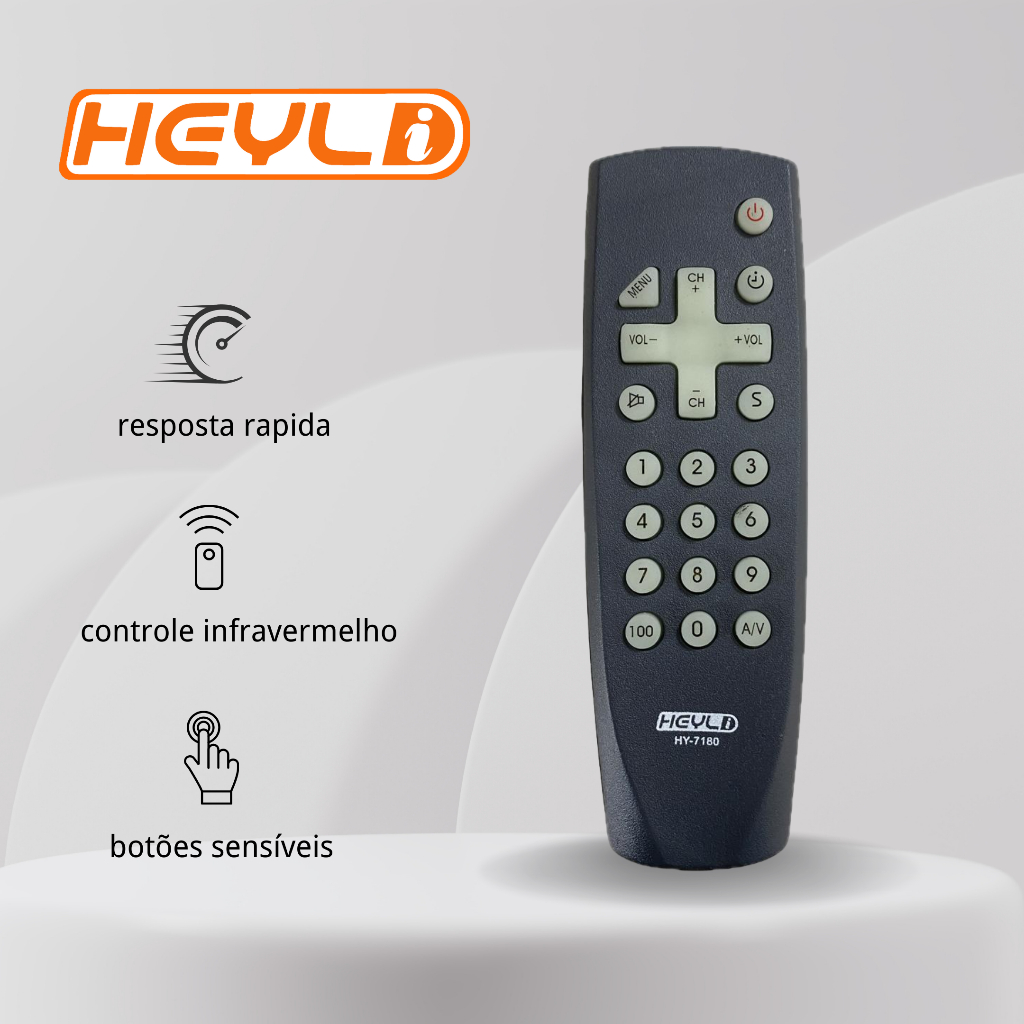 Controle remoto SEMP TOSHIBA para TV ANTIGA TUBO 7180