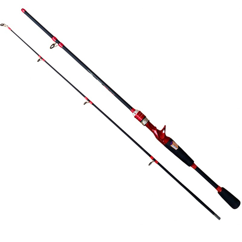 Vara Pesca Carretilha Carbono 15-35 Libras Tucunaré Traira 1,50m 2 Partes — imagem 2 de 2