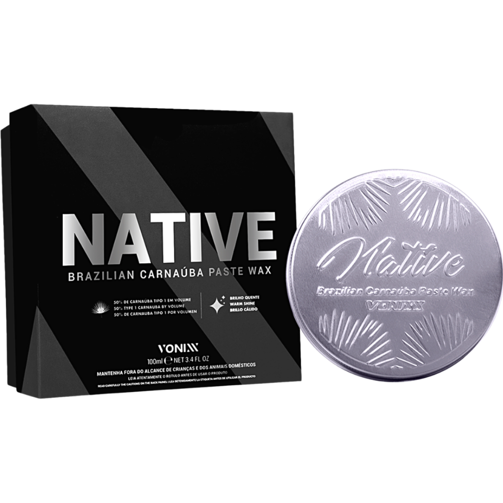 Cera em Pasta para Carro Claro Native Paste Wax 100ml Vonixx