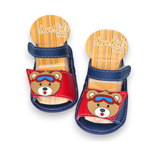 Sandália infantil menino masculino bebe recém nascido ajuste fácil calçar ursinho estiloso 13 ao 18 em Oferta na Shopee