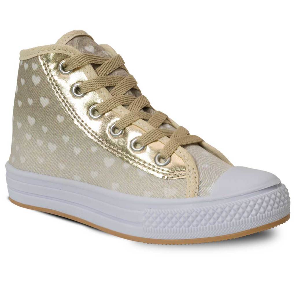 Tenis Infantil Cano Alto Nº 23 ao 34 Botinha Moda Casual Feminino Menina 11.126