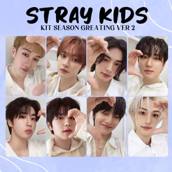 Photocards Stray kids Seansons Greating (FANMADE FRENTE E VERSO)