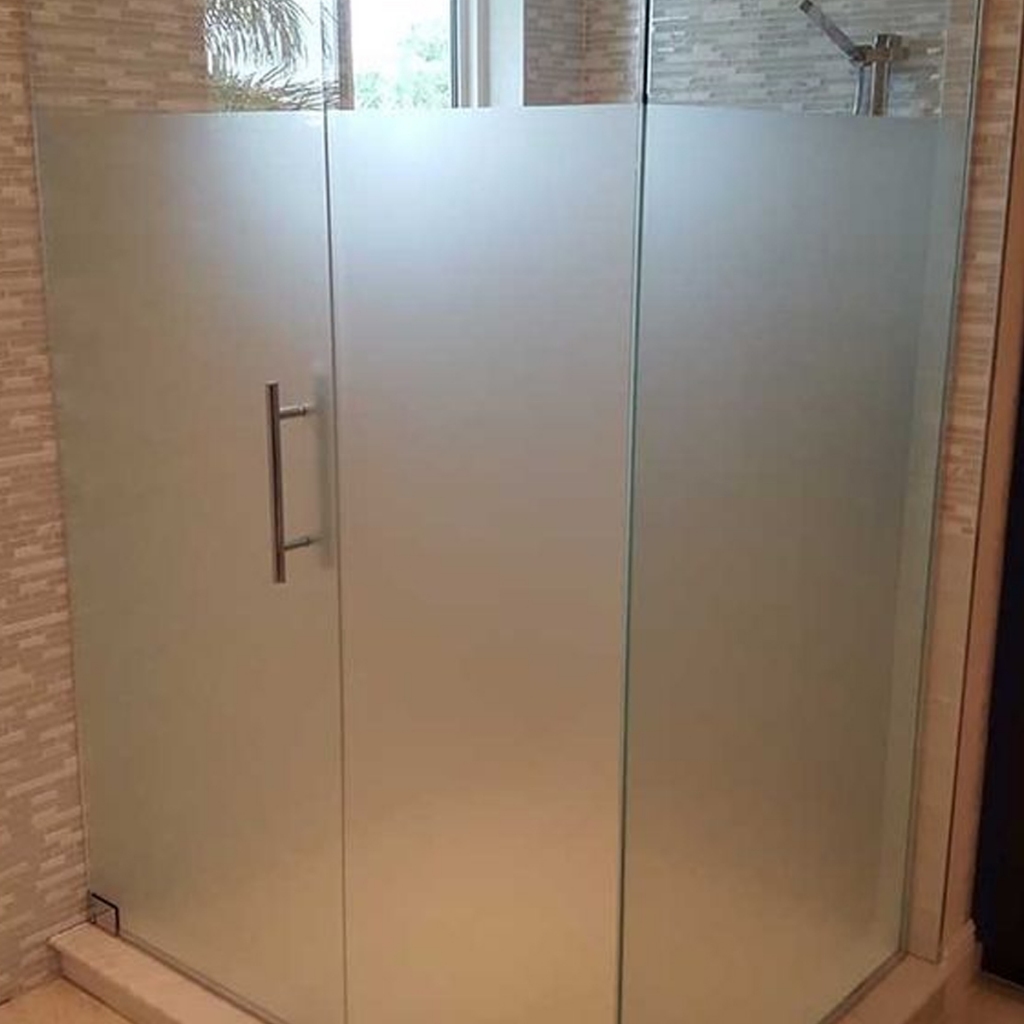 Adesivo Vinil Jateado Envelopar Janela Vidro Porta Box Blindex Película Jateada Á Prova d'Água