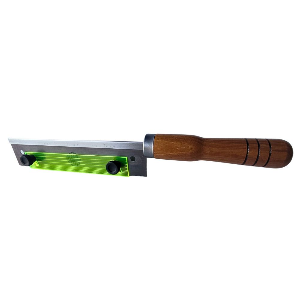 Serrote Profissional com Cabo Madeira para Slots 0,6 com Regulador para Luthier Hobistas Marceneiros Ao Mestre Luthier