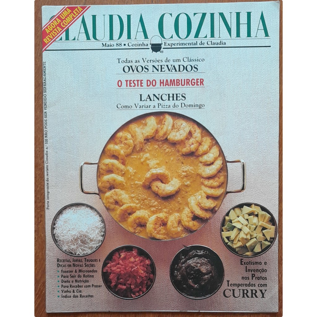Revista Claudia Cozinha Nº 320 Maio/1988