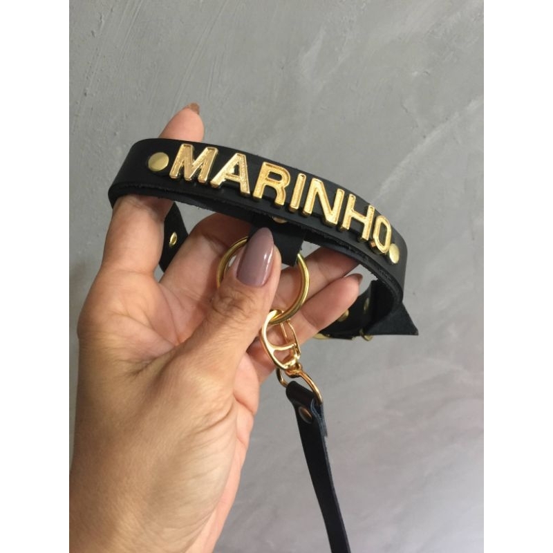 Colar choker c/nome personalizado Dia dos namorados em Oferta na Shopee