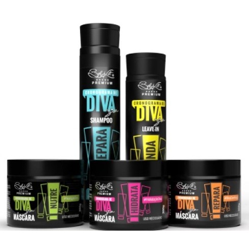 Kit Capilar Cronograma de Diva (5 itens)