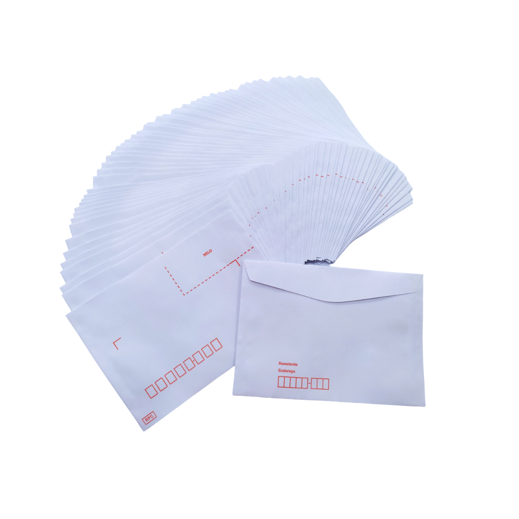 Envelope de carta c/cep 11,4 x 16,2 cm COF012 pacote c/50 ou 100 envelopes em Oferta na Shopee