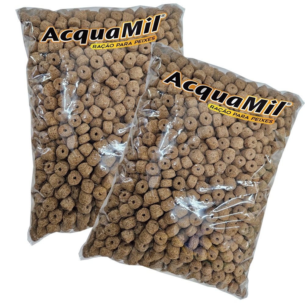 Ração Acquamil P22 Furadinha 2 kg Pescar, Tamba, Tilápia em Oferta na Shopee