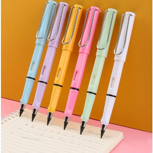 Kit 6 Lápis Infinito Nova tecnologia ilimitada escrita lápis sem tinta novidade/Escrever/Desenhar/Escritório/Personaliza