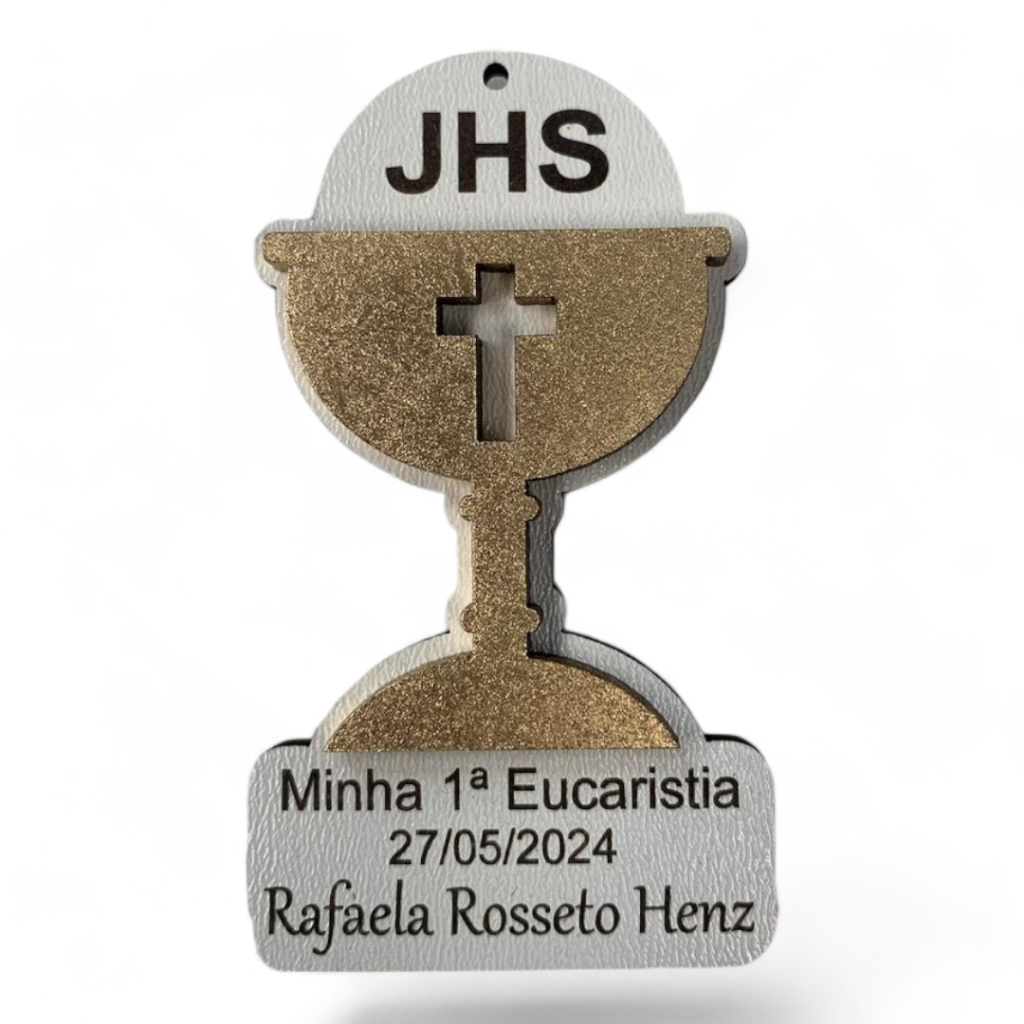 Eucaristia Lembrancinha Personalizado Com Imã Kit 20 Unidades