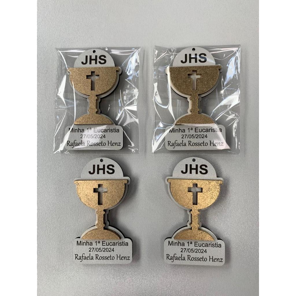 Lembrancinha Personalizado Eucaristia com Imã 30 Unidades