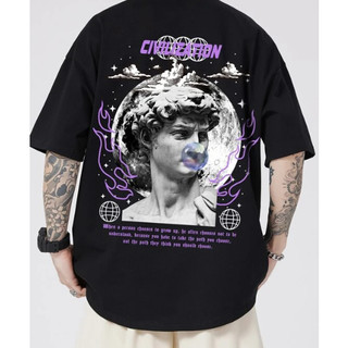 Camiseta Estatua Tempestade Streetwear Camisa Lançamento Plus Size em Oferta na Shopee
