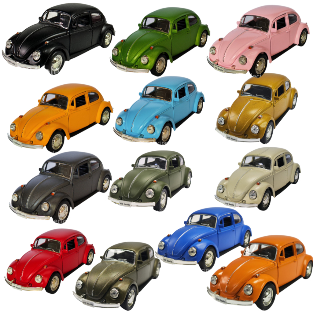 Miniatura carrinho de colação Fusca Fuka Fuskinha Carro Antigo Clássico Nacional de Ferro a Fricção