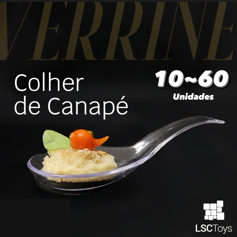 10~50 Colher Indiana para Finger Food Canapé Acrílico Menu Buffet Jantar em Oferta na Shopee
