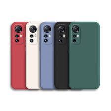 Kit 2X1 Xiaomi MI 12 Lite - Película Frontal Ceramica 9D + Capa Silicone Aveludada Colorida Veludo