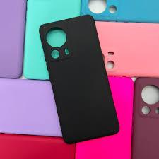 Kit 2X1 Xiaomi MI 13 Lite - Película Frontal Ceramica 9D + Capa Silicone Aveludada Colorida Veludo