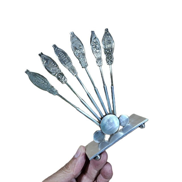 Palito Espeto Eberle Petisco Metal Antiguidade Raro Disponív