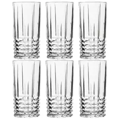 Jogo de Copos de Vidro Transparente Simetria 6 peças 370ml - Casambiente