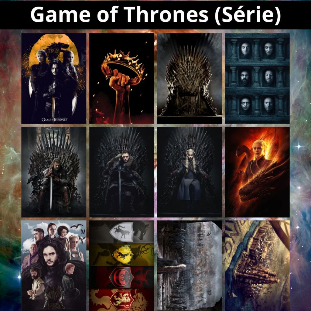 Placa Decorativa MDF (14x20cm ou 20x28cm) Game of Thrones (Série) - Quadro Parede & Decoração em Oferta na Shopee