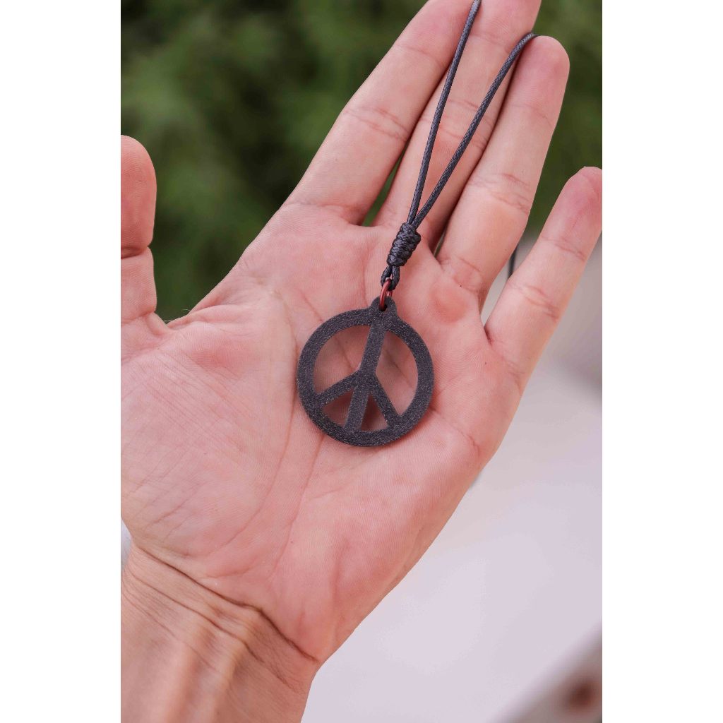 Colar Símbolo da Paz - Colar Hippie - Colar anos 60 - Colar Retro - Símbolo da Paz