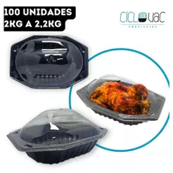 Embalagem P/ Frango Assado - Cx 100 Unidades.