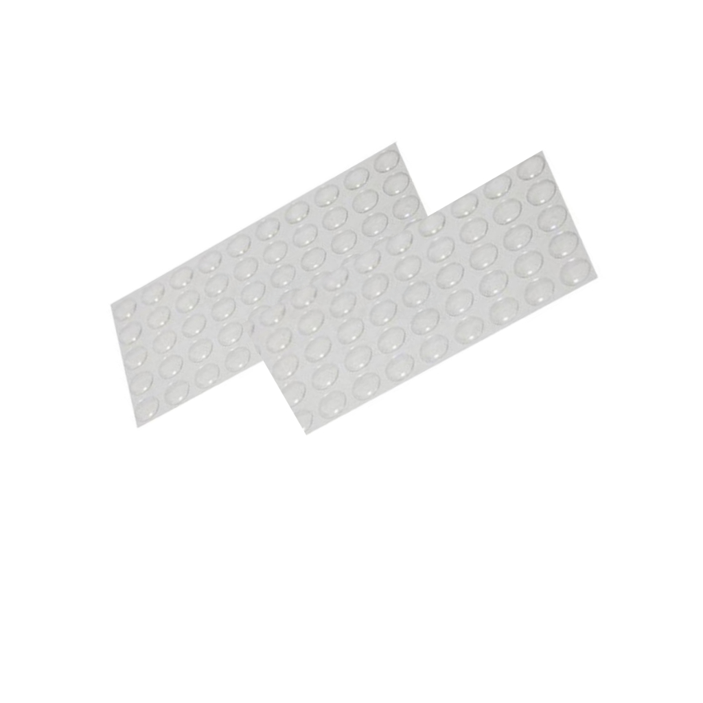 100 Und - Batente Bolinha Gota Protetor Silicone 12mm Adesivo