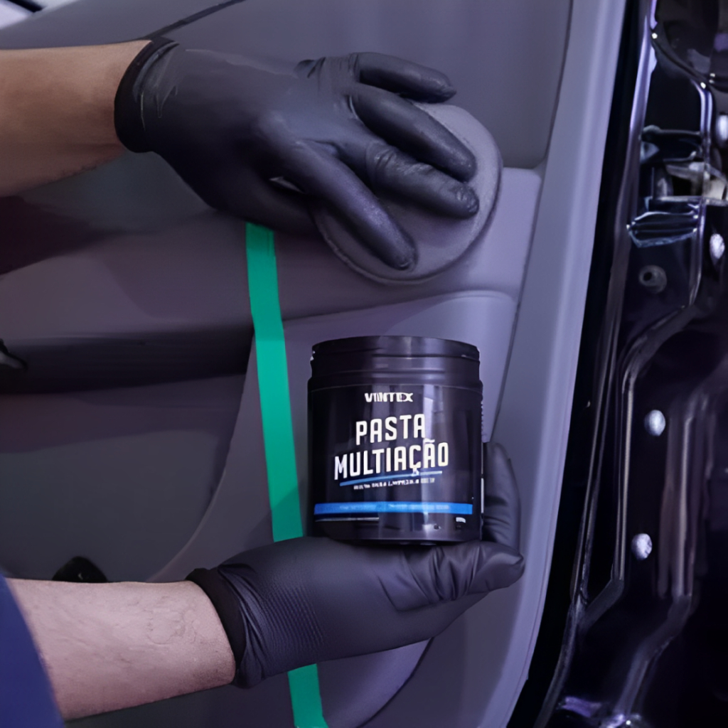 Detalhes do Pasta Multiação para Limpeza Automotiva Painel Portas Cinto Banco 500g Vintex