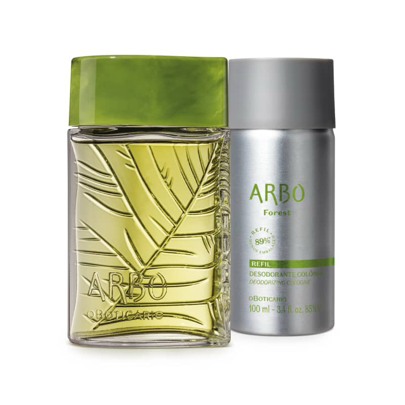 kit Arbo Forest: Desodorante Colônia 100ml + Refil 100ml