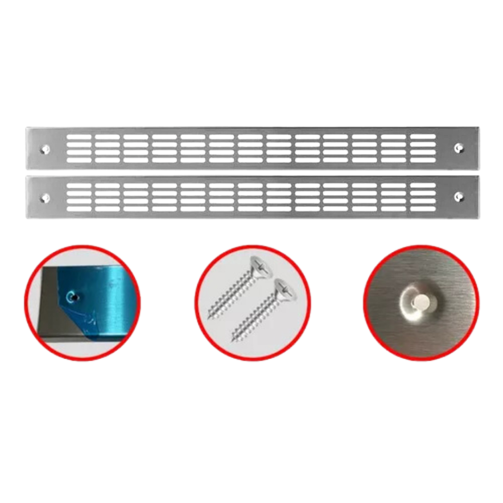 Kit 2 Grades De Ventilação Safanelli Forno De Embutir Inox