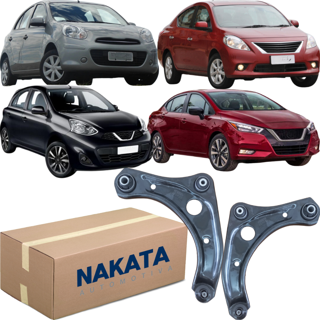 Par de Bandeja Balança Dianteira LE LD Nakata March Versa em Oferta na Shopee