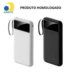 CARREGADOR PORTÁTIL POWERBANK 10000 MAH BTE-18 (MICRO-USB, TIPO-C, LIGHTNING, USB)